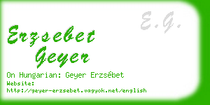 erzsebet geyer business card